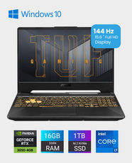 ASUS TUF Gaming F15 FX506HCB-HN166T / Intel Core i7-11800H / 16GB RAM / 1 TB SSD / 4GB NVIDIA GeForce RTX 3050 / 15.6-inch FHD / Windows 10 – Eclipse Gray