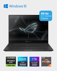 ASUS ROG Flow X13 GV301QH-K5098T / AMD Ryzen 9 5900HS / 16GB Ram / 1TB SSD / GeForce GTX 1650 4GB / 13.4 Inch / Windows 10 – Black
