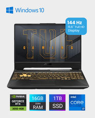 ASUS TUF Gaming F15 / FX506HEB-HN154T / Intel Core i7-11800H / 16GB RAM / 1TB SSD / GeForce RTX 3050 4GB / 15.6 inch FHD / Windows 10 Home – Eclipse Grey