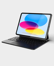 Blupebble Magic Folio Detachable Magnetic Keyboard for iPad 10th Gen 10.9 Inches | Backlit Keyboard with iPadOS Shortcut Keys | Multi-Gesture Trackpad | Type-C Rechargeable Battery | BP-FOLIO-MT10G-AR-EN-BK - Black