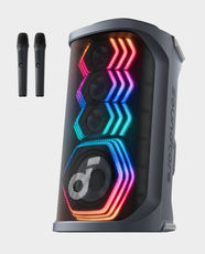 Anker Soundcore Rave 3s Portable AI Karaoke Party Speaker with 2 Mics | 200W Sound | 12 Hours Playtime | IPX4 Splashproof Rating | Multiple Reverb Effects | A31A3012 - Black