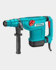 TOTAL 1200W Rotary Hammer | 2-10J Impact Energy | 235-514 RPM | 1350-2950 BPM | SDS MAX Chuck | Chisel-Locking System | Double Anti-Vibration System | TH112426 - Turquoise