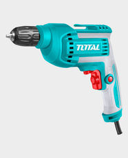 TOTAL 550W Electric Drill | 0-3300 RPM Variable Speed | 10mm Keyless Chuck | Forward/Reverse Switch | Wood, Metal and Other Materials Compatible | Ideal for DIY, Home and Small-Scale Construction | TD551082 - Turquoise