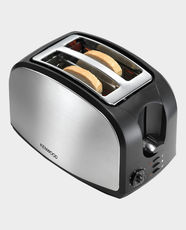 Kenwood 2-Slice Toaster | 900W Power | Stainless Steel Body | 8 Browning Settings | Defrost, Reheat and Cancel Functions | Digital Operation | Indicator Lights | TCM01.A0BK - Black/Metal