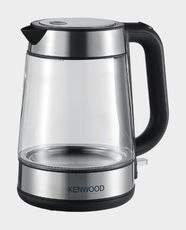 Kenwood Glass Kettle | 2200W Power | 1.7L Capacity | Borosilicate Glass and Stainless Steel | Fast Boil System | Blue LED Illumination | Removable Mesh Filter | Auto Shut-Off | ZJG08.000CL - Silver