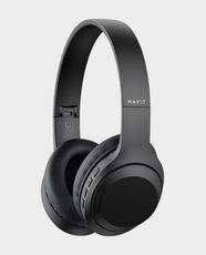 HAVIT H628BT Wireless Headphones | 9 Hours Playtime | Dual Connectivity | Fast Charging | 200mAh Battery | Foldable Design | Comfortable and Lightweight | Bluetooth 5.1 - Black