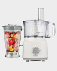 Kenwood Food Processor | 750W Power | 2L Capacity | 2 Speed + Pulse | 8 Processing Tools | Stainless Steel Blade | Portable Design | Ideal for Chopping, Blending and Food Prep | FDP03.C0WH - White