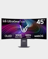 LG Ultragear 45-Inch Curved Gaming Monitor | WQHD 3440x1440 OLED Display | 0.03ms Response Time | AMD FreeSync and NVIDIA G-Sync Compatible | Built-In webOS | HDMI and DisplayPort | 45GX90SA - Black