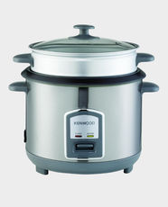 Kenwood 2-in-1 Rice Cooker | 1.8L Capacity | Non-Stick Stainless Steel Pot and Glass Lid | Automatic Shut‑off | Cook and Keep Warm | RCM19.000SS