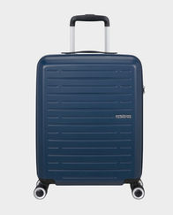 American Tourister Aerojoy 55cm Hard Trolley Luggage - Dark Blue in Qatar