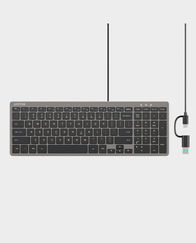 UNITEK SlimTap Wired Keyboard 99 Keys Space Grey in Qatar