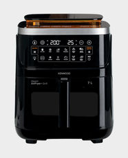 Kenwood 3 in 1 Air Fryer and Steamer Glass | 7L Capacity | 1700W Power | Window View + Internal Light | 3 Cooking Modes | 12 Preset Programs | Digital Touch Display | Automatic Shut-Off | HFS92.000BK - Black