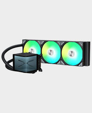 TRYX Panorama ARGB 360 AIO Liquid CPU Cooler | 320W TDP | 6.5-Inch Curved AMOLED Display | Upto 3600 RPM Pump Speed | 400mm Tubing Length | VRM Cooling Fan | Compatible with Intel and AMD | L-P360A-AS3M-G1K - Black