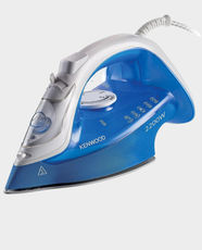 Kenwood Steam Iron | 2200W Power | Ceramic Coated Soleplate | 300ml Capacity | Steam Power 40/130g | Anti-Drip and Self Clean | STP60.000WB - White/Blue