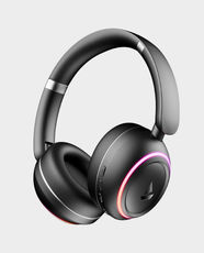 boAt Rockerz 480 Wireless Over-Ear Headphones | Upto 60H Playtime | RGB LED with 6 Modes | 40ms BEAST Low Latency | ENx Noise Cancellation | 40mm Drivers | Bluetooth 5.3 | Type-C Charging - Black Sabre