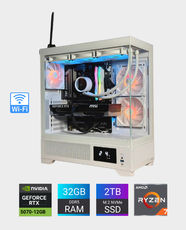 Pre-Built Gaming PC with AMD Ryzen 7 7700X | MSI GeForce RTX 5070 12GB | 32GB TeamGroup T-Force Delta RGB DDR5 6000MHz | 2TB Kingston NVMe SSD | MSI 750W 80+ Bronze PSU