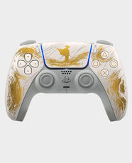 Sony PlayStation 5 DualSense Wireless Controller | Six-Axis Motion Sensing System | Trigger Effect | Actuator Vibration Haptics Feedback | USB Type-C and 3.5mm Stereo Headset Jack - Ghost of Yotei Gold Limited Edition