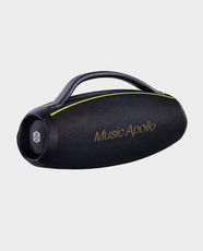 Music Apollo X8 Party Bass Speaker Soulbox | Max 160W Power | 4000mAh Battery | IPX6 Water Resistant | Hi-Res Audio and RGB Light | Bluetooth Support | 9447100 - Black