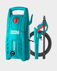TOTAL 1400W High Pressure Washer | 130 Bar (1900 PSI) | 5.5L/min Flow Rate | Auto Stop System | Carbon Brush Motor | TGT11316 - Turquoise/Multicolour