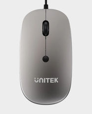 UNITEK SlimTrack Wired Optical Mouse | 1.5m Cable Length | Up to 1600 DPI | Multi-Function Scroll Wheel | Compatible with Major Operating Systems | USB-A Plug & Play | T060BGY01 - Space Grey