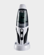Kenwood Wet and Dry Cordless Handheld Vacuum Cleaner | 500ml Dust Capacity and 120ml Liquid Capacity | 14.8V Lithium-ion Battery | Reusable Filter with HEPA Filter | Bagless | HVP19.000BW - Black/White