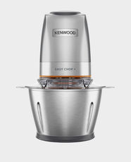 Kenwood Stainless Steel Chopper | 500W Power | 1.2L Glass Bowl (600ml Working Capacity) | Stainless Steel Blades | 2-Speed Control | CHP 62.700SI - Silver