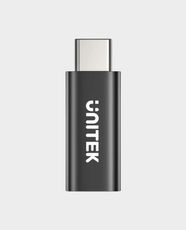 UNITEK DataShield USB-C Data Blocker Adapter | 240W Fast Charge | USB-C Male (Upstream) to USB-C Female (Downstream) | Aluminum Alloy Build | Prevent Data Theft | Compact and Portable | A1055ABK01 - Black