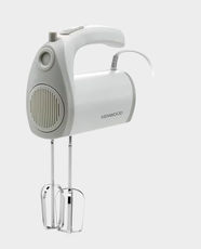 Kenwood Hand Mixer | 300W Power | 5 Speeds + Turbo | Stainless Steel Beaters and Kneaders | Beater Interlock System | Compact and Lightweight Design | HMP20.000WH - White