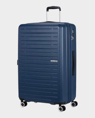 American Tourister Aerojoy 80cm Hard Trolley Luggage - Dark Blue in Qatar