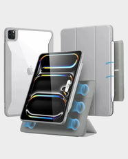 ESR Rebound Hybrid 360 Tablet Case for Apple iPad Pro 11 Inch (2024/2025) | Magnetic Closure | 6 Unique Use Modes includes Adjustable Portrait and Landscape Stand - Grey