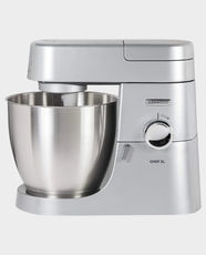 Kenwood Chef XL Stand Mixer | 1200W Power | Metal Body | 6.7 Litres Bowl Capacity | Variable Speed Control | Indicator Lights | Ideal for Baking, Dough Kneading, Mixing, Blending and Chopping | KVL4230S - Silver