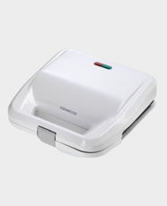 Kenwood 2-in-1 Sandwich Maker | 750W Power | Removable Grill and Sandwich Plates | Non-Stick Coating | Flat Open Grill Design | Ideal for Home and Quick Meals | SMP02.000WH - White