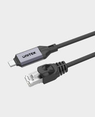 UNITEK USB-C to Ethernet Cable | 5m Length | 5Gbps Data Transfer Speed | RJ45 Gigabit Ethernet 1000Mbps | Plug & Play | Aluminum Alloy Housing | C18148A-5M - Grey