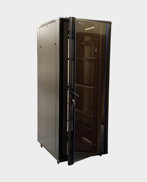Buy Avalon 27U 600x600 Network Rack Cabinet Matte Black in Qatar ...