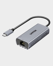 UNITEK USB-C to 5Gbps Ethernet Adapter | Aluminum Alloy Material | Dual LED Indicators | Windows, macOS, Linux, iPadOS, iOS, Android Compatible | Plug-and-Play | U1343A - Space Grey