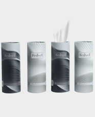 Fedvel Premium Tissue Combo (Pack of 4) | 40 Sheets per Box | 100% Virgin Pulp | Highly Absorbent | Ideal for Car, Travel and Daily Use | Desert Black, Desert White | FDVL-CM0104
