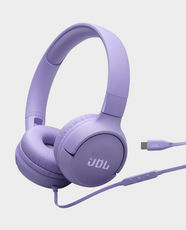 JBL Tune 520C Type-C Wired On-Ear Headphones | JBL Pure Bass Sound | 32mm Dynamic Drivers | 10Hz - 40kHz Frequency Response | Built-in Mic | Foldable Design | Compatible with Smartphones, Tablets and Laptops - Purple