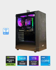 Pre-Built Gaming PC with Intel Core i5-14400F 14th Gen | Zotac RTX 5060 AMP 8GB GDDR7 | 16GB Kingston DDR4 Fury Beast RGB | Crucial E100 1TB PCIe 4.0 NVMe SSD | Deepcool PF700X 700W 80+ Bronze PSU