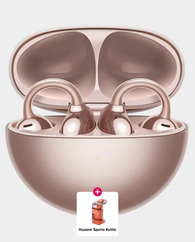 Huawei FreeClip Earbuds | Long Lasting Battery | AI Crystal Clear Sound | IP54 Resistance to Dust & Water (Huawei Sports Kettle) - Rose Gold