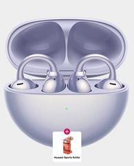 Huawei FreeClip Earbuds | Long Lasting Battery | AI Crystal Clear Sound | IP54 Resistance to Dust & Water (Huawei Sports Kettle) - Purple