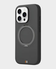 TGVI'S Comfort Series Metal Stand Liquid Silicon Back Case for iPhone 16 Pro Max in Qatar