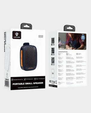 Lenyes S232 Portable Wireless Speaker | 5W | Bluetooth 5.4 - Black