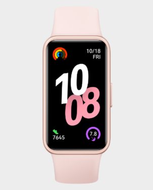 Huawei Band 10 | 1.47 inch AMOLED Display | Fluoroelastomer Strap | Bluetooth 5.0 | Upto 14 days Battery Life  - Pink