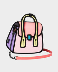 JumpFromPaper Junior Owl Bag | 2D Cartoon Style | Synthetic Leather | Metal Chain Strap | Stylish and Lightweight | JFP-OS304 - Pink