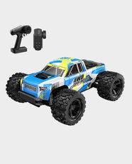 MJX Hyper Go 18208 Off-Road RC Car | 1:18 Scale | 4WD Drive | Brushed 380 Motor | 2.4GHz Proportional Control | Upto 30 km/h Max Speed | Interchangeable Dual Shells - Multicolor