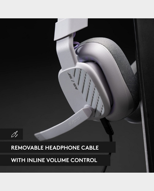 Logitech Astro A10 Gen 2 Wired Headset 32mm Dynamic Drivers / Flip to Mute Mic/102 dB SPL /20–20000 Hz / 939-002071 - Grey