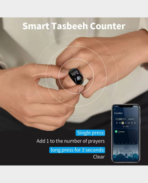 iQIBLA Zikr Smart Zikr Ring (ZR-05) - Black