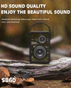 LENYES S860 Wireless Speaker | 80W | Bluetooth 5.3 | 10 Hours Playback | RGB Lighting - Black
