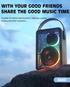 LENYES S860 Wireless Speaker | 80W | Bluetooth 5.3 | 10 Hours Playback | RGB Lighting - Black