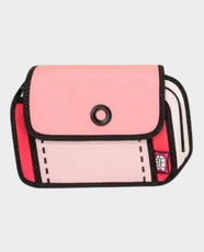 JumpFromPaper Sport Sling Cycling Bag | Polyester | 2D Cartoon Style | Stylish and Lightweight | JFPGGS24020103 - Pink